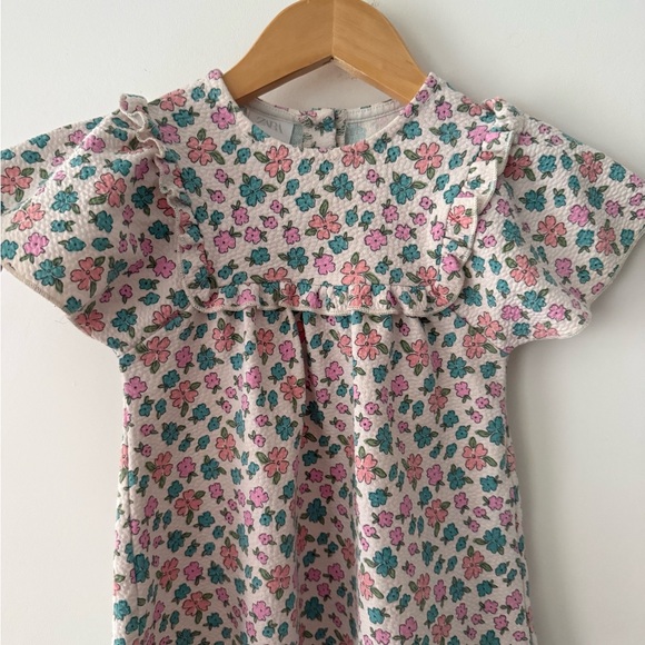 Zara Floral Kids Dress Pink, Blue, Green Size 1.5 Years - Picture 4 of 6
